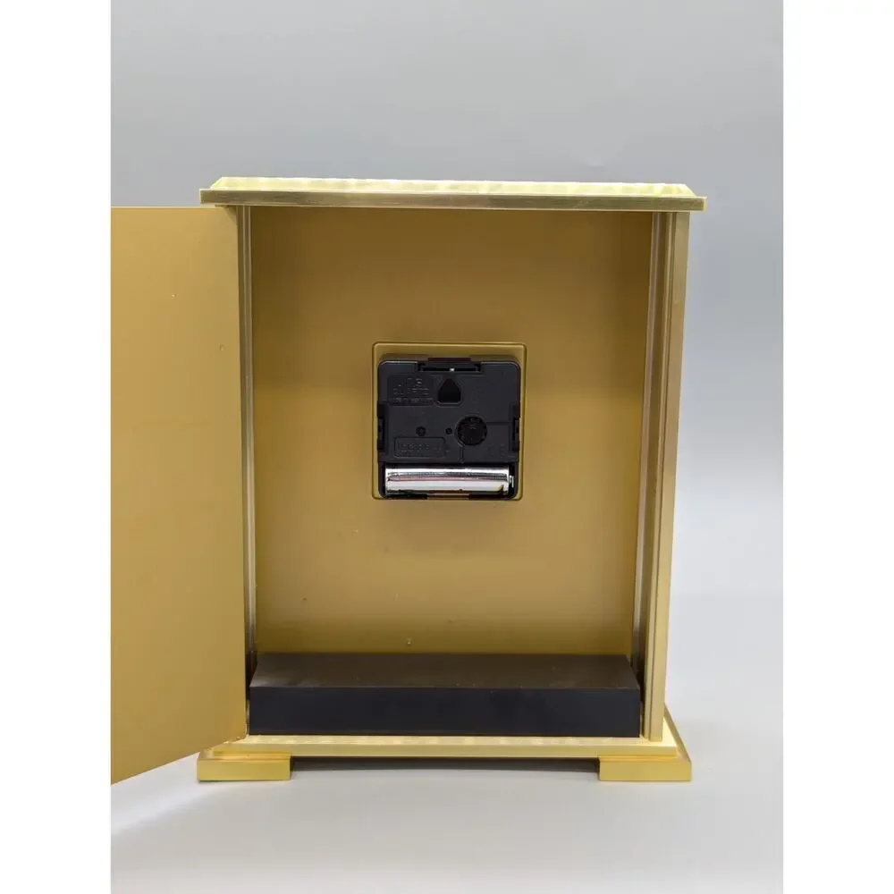 Howard Miller Exton 645-569 Brass Carriage Desk Shelf Mantel Clock Works Great